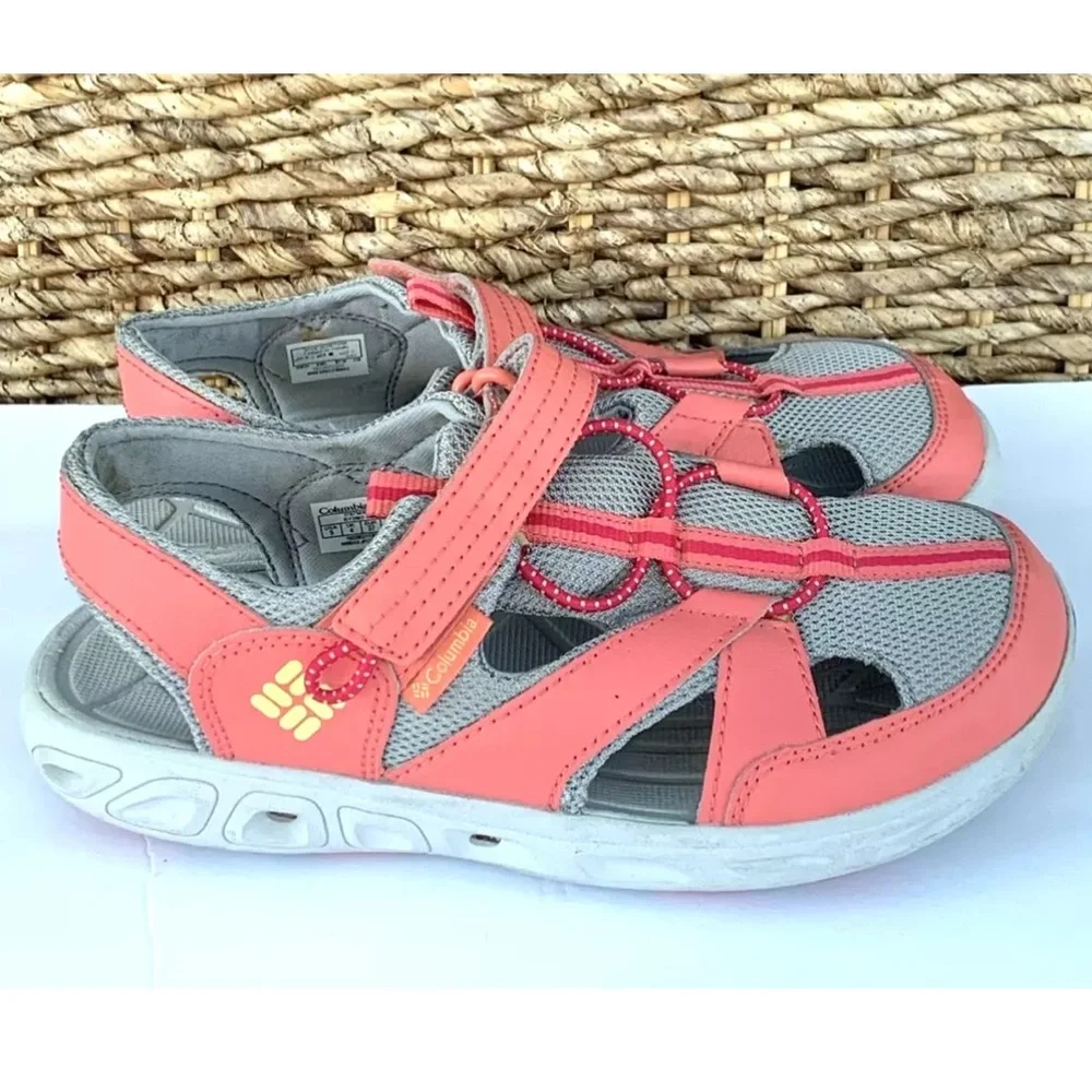 Columbia Techsun Wave Sandals Girls Size 5 Youth Trail Hiking Water Sport Pink